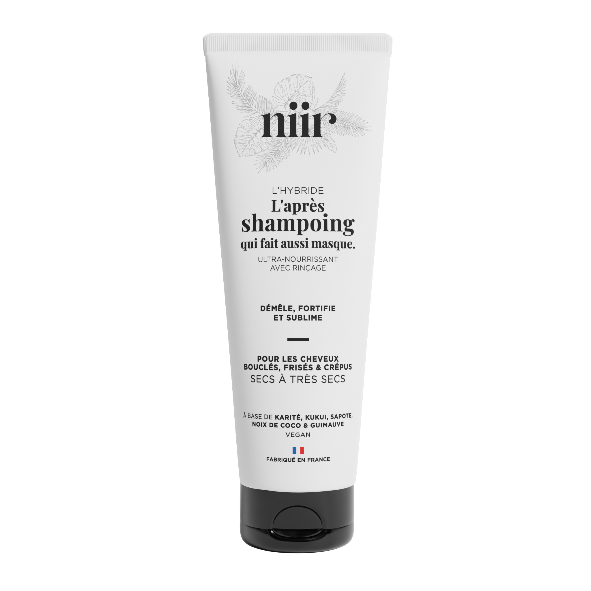 Soin capillaire 2-en-1 naturel pour cheveux bouclés et frisés – L’Hybride NIIR