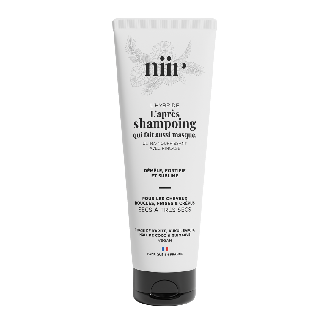 Soin capillaire 2-en-1 naturel pour cheveux bouclés et frisés – L’Hybride NIIR