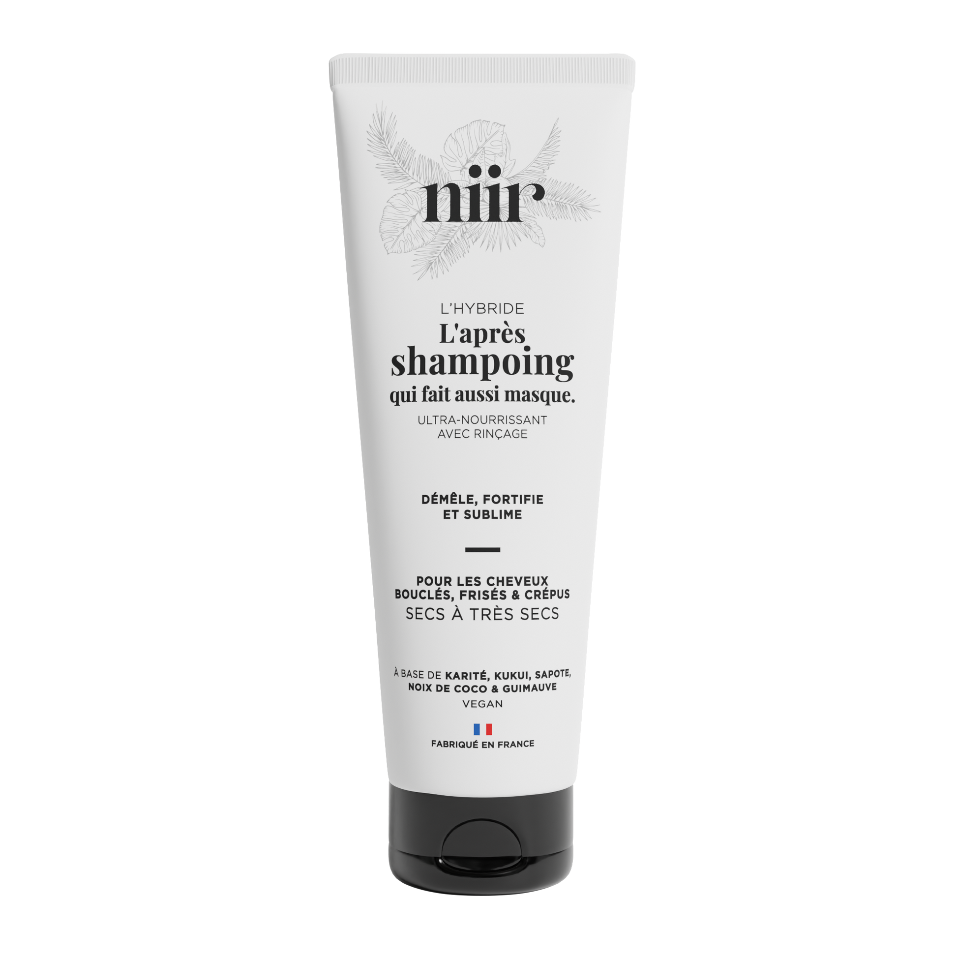 Soin capillaire 2-en-1 naturel pour cheveux bouclés et frisés – L’Hybride NIIR