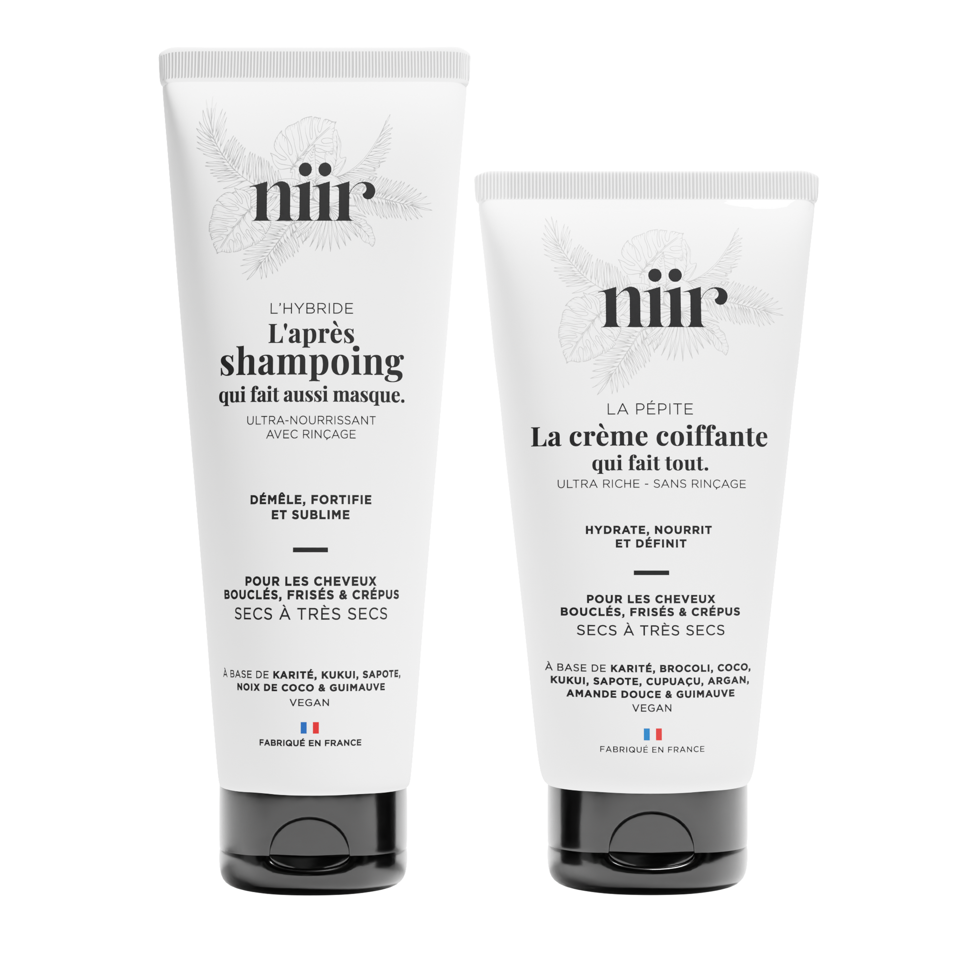 Duo soin cheveux frisés et crépus – L’Hybride + La Pépite