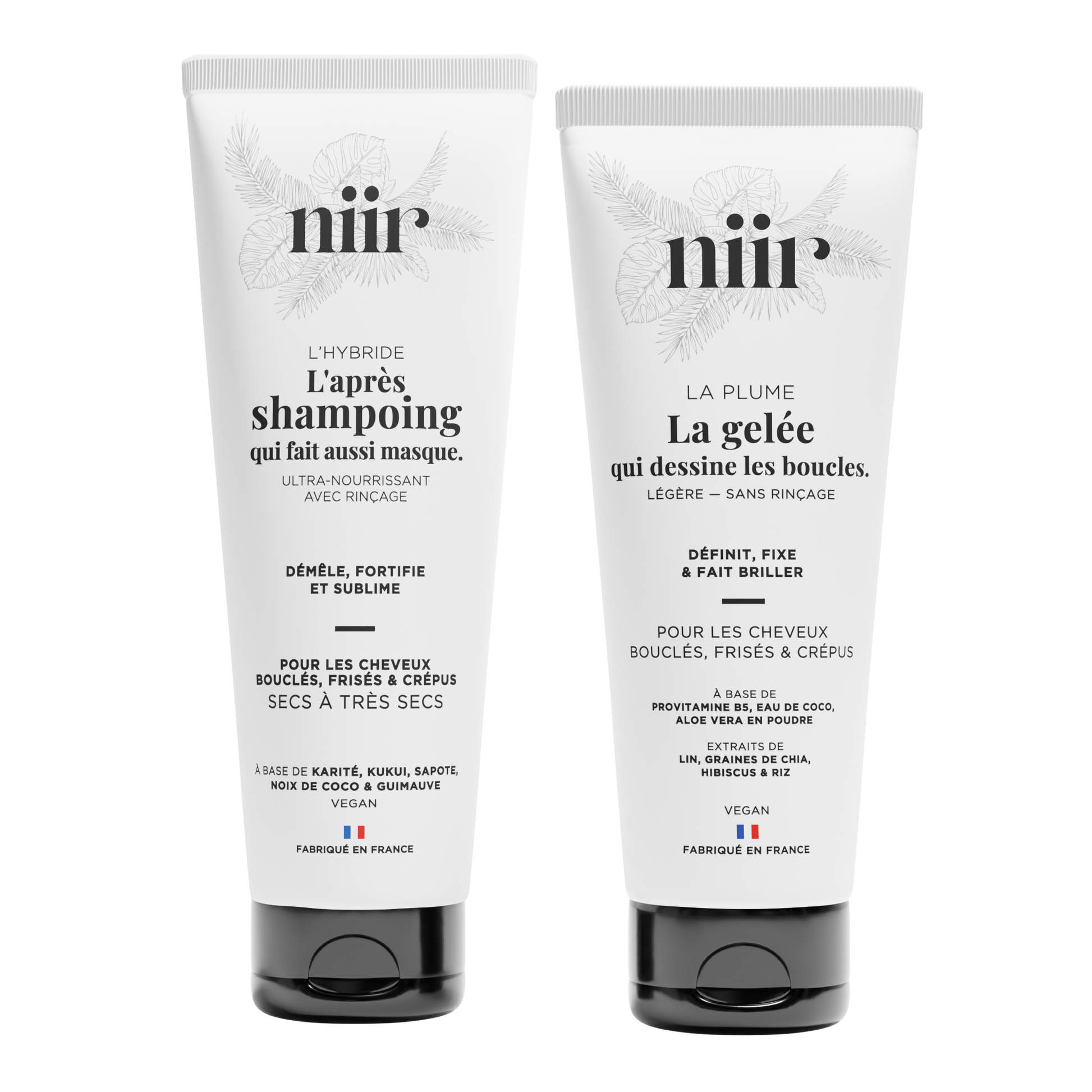 Routine minimaliste cheveux bouclés – L’Hybride + La Plume