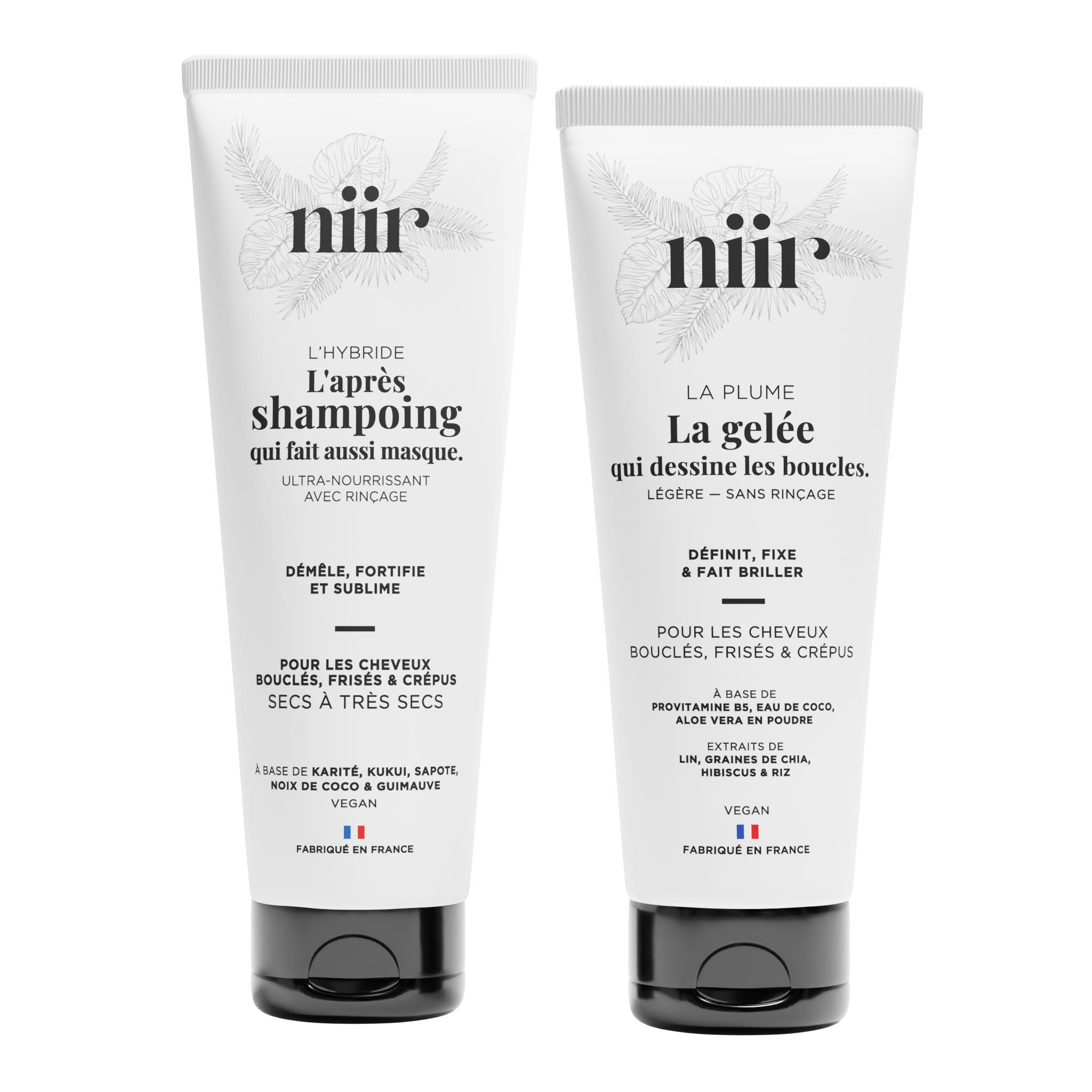 Routine minimaliste cheveux bouclés – L’Hybride + La Plume