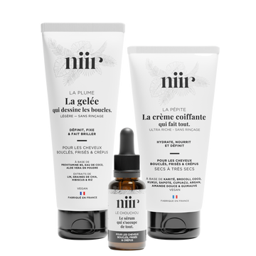 Coffret 3 soins naturels cheveux texturés – Trio de la Flemme NIIR