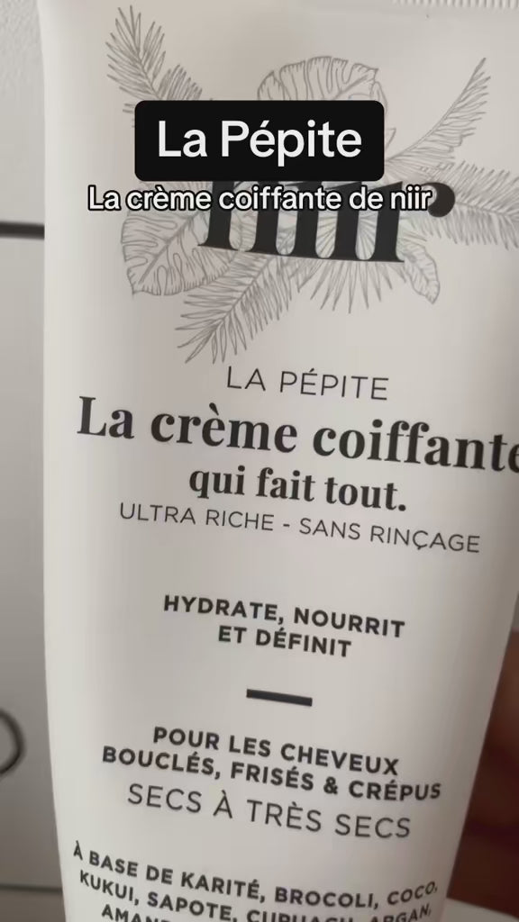 Texture riche et fondante de La Pépite – soin capillaire nourrissant pour boucles